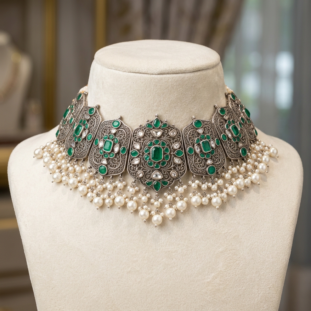 Kundan & Enamel Party Choker Set