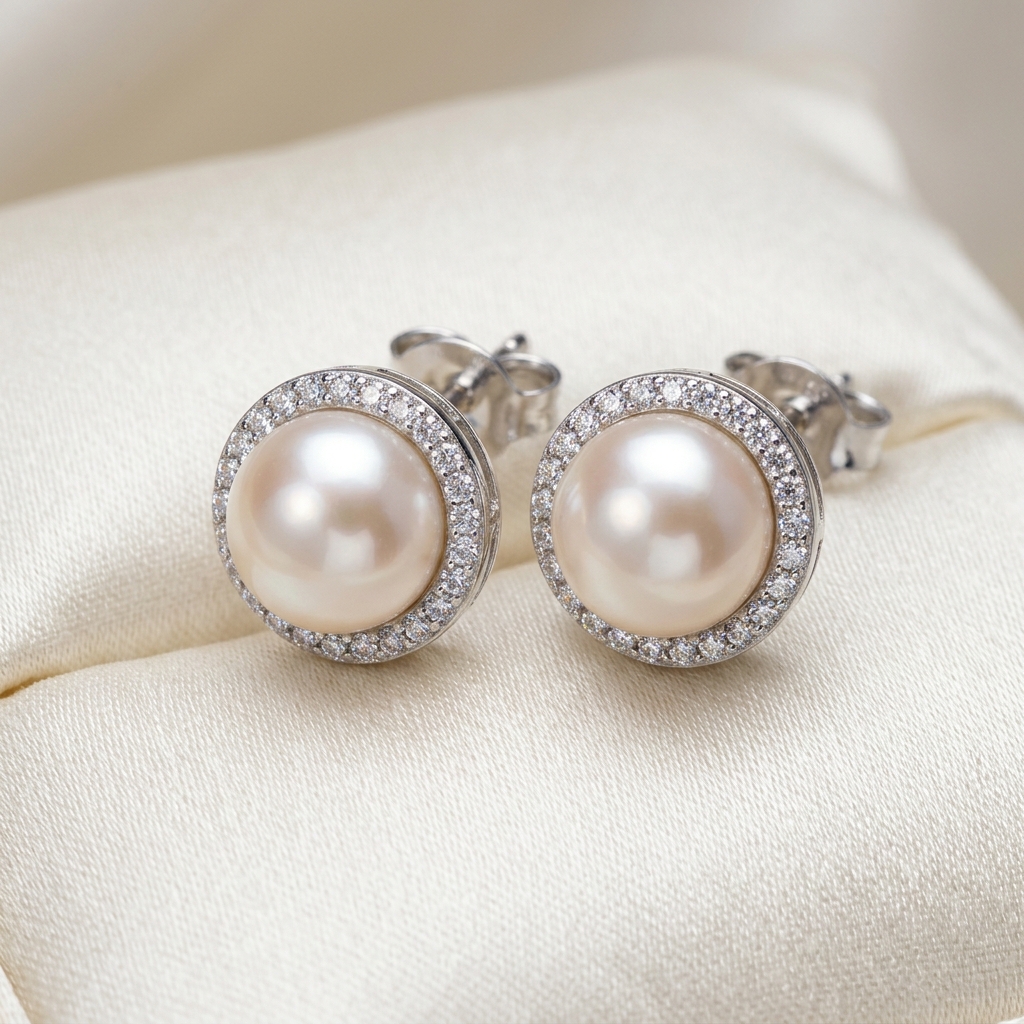 Korean Minimalist Pearl Stud Earrings